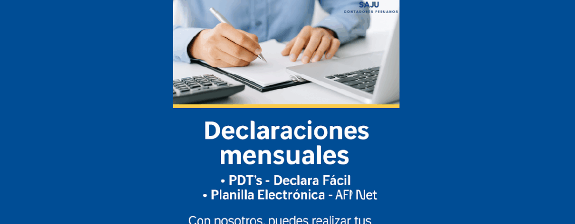Declaraciones mensuales en Perú