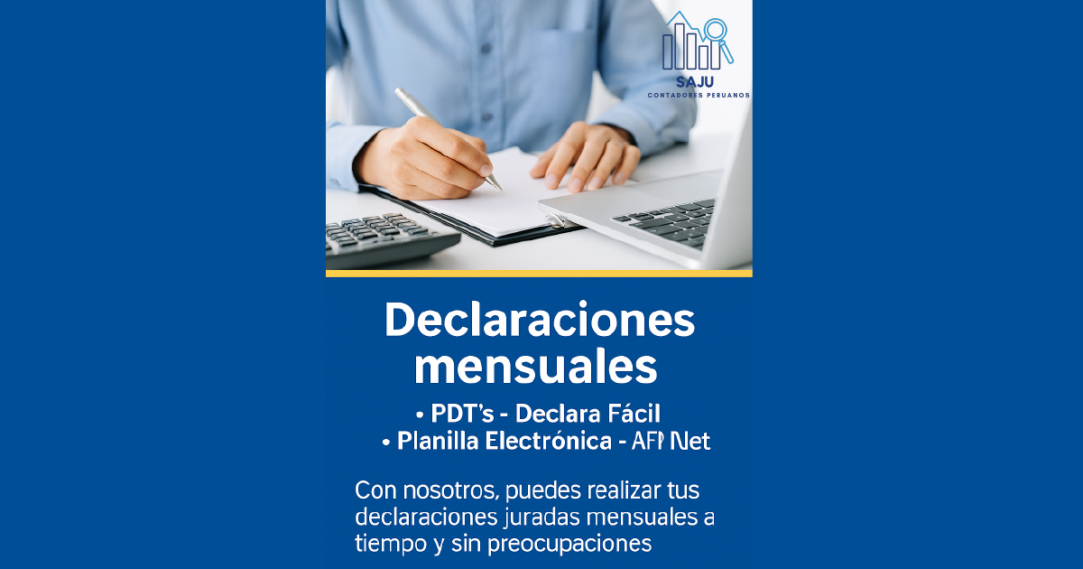 Declaraciones mensuales en Perú